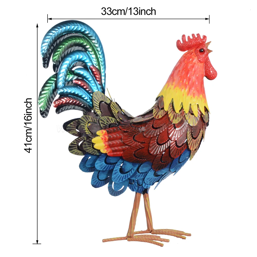 Artificial Animal Chicken Solar Garden Light Ornaments  Crafts Lights for Home Garden Outdoor Yard