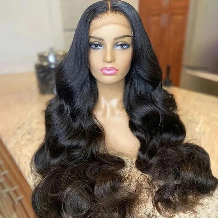 Glueless Body Wigs Human Hair Lace Front Deep Curly Virgin Hair 360 ...