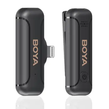 BOYA BY-WM3T2-U1 Wireless Microphone for iPhone iPad 2.4GHz  Mini Cordless MIC for Video Recording YouTube Streaming Interview