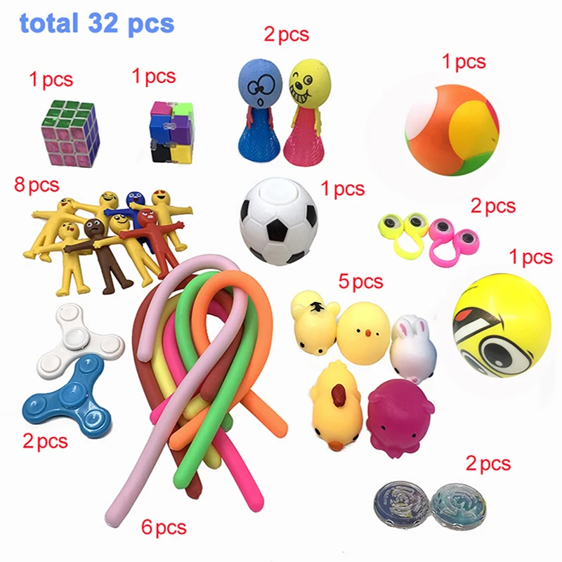 32 Pcs Sensory Fidget Toys Stress Relief for Adults Kids