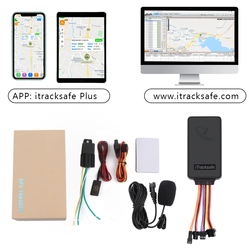 Itracksafe Mini Vehicle Gps Tracking Device with Sim Card