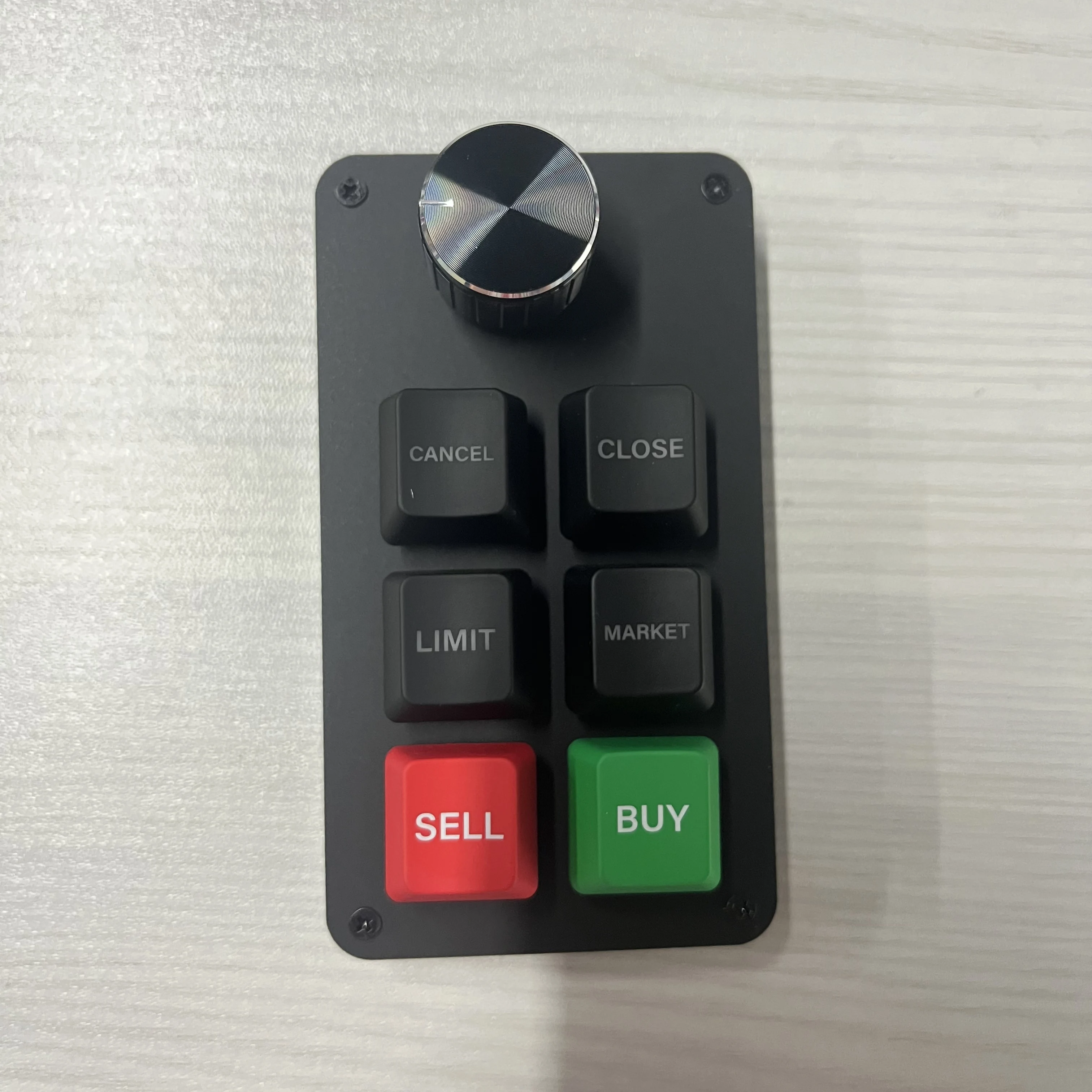 Mini Teclado Mecânico Macro Programável com Botão Giratório Knob Atalhos
