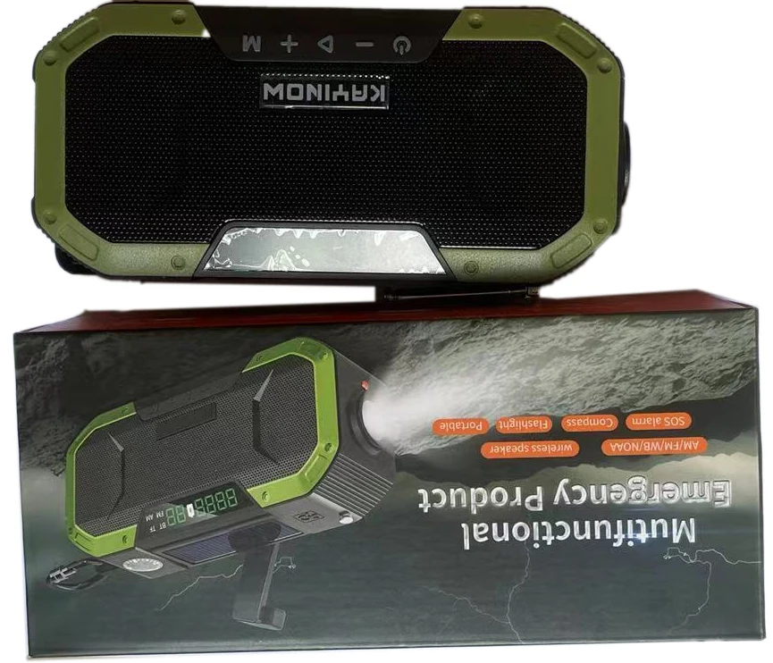 New Design Multi Lantern Speaker Dab Fm Radio Solar Charging Camp Lamp