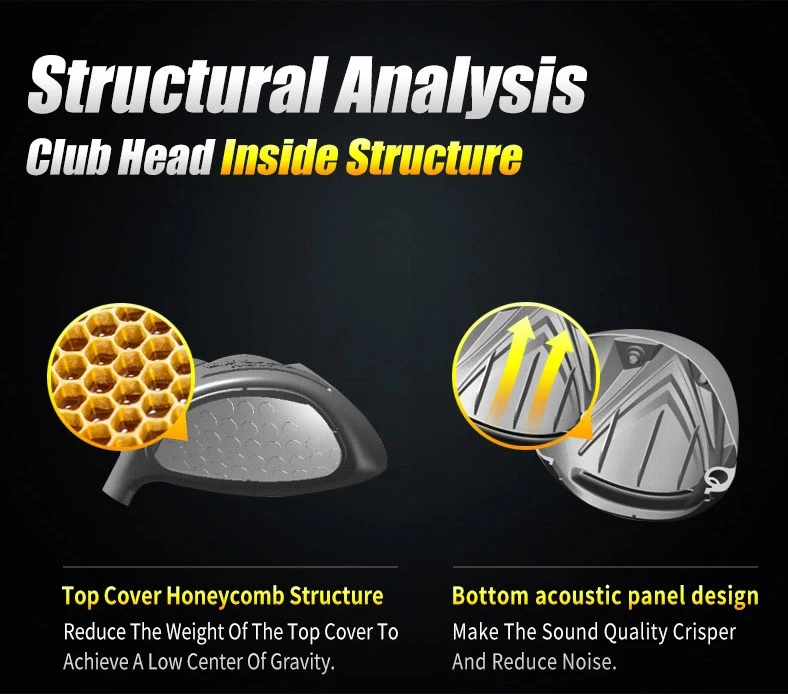 Wholesale PGM MTG017 NSR II Golden Black Color Men Golf Clubs Complete Set with Fashion Travel Golf Bag