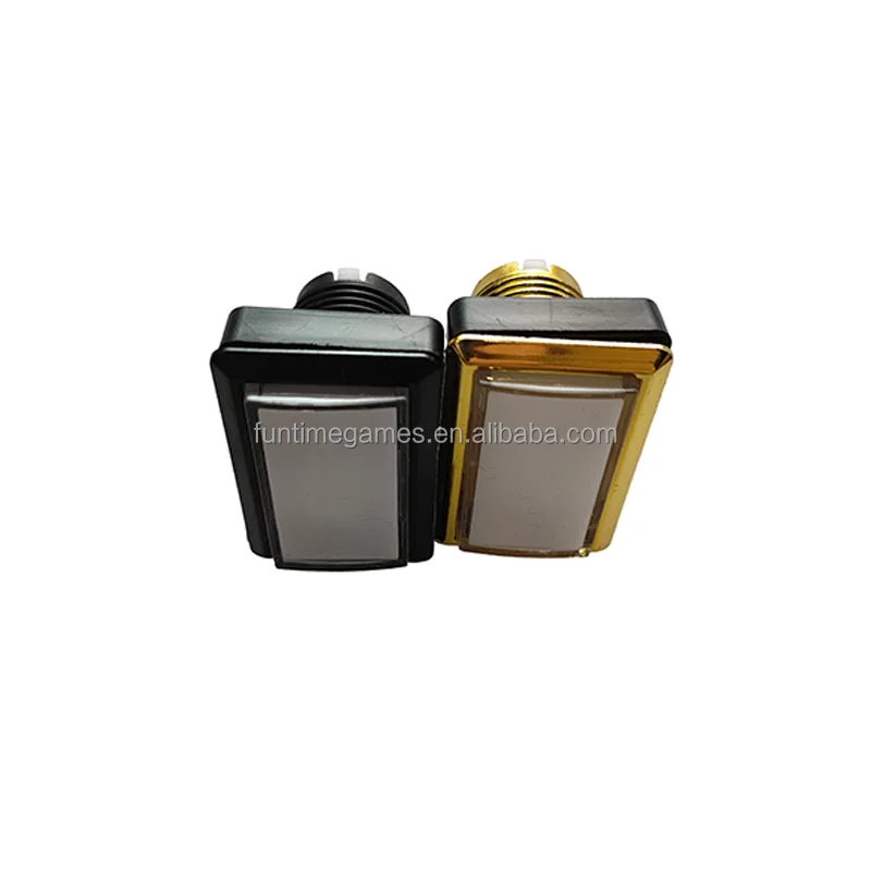 DIY Arcade Machine Coin Slot Accessory 50x30mm Plastic Square Push Button for Crane Type Machines