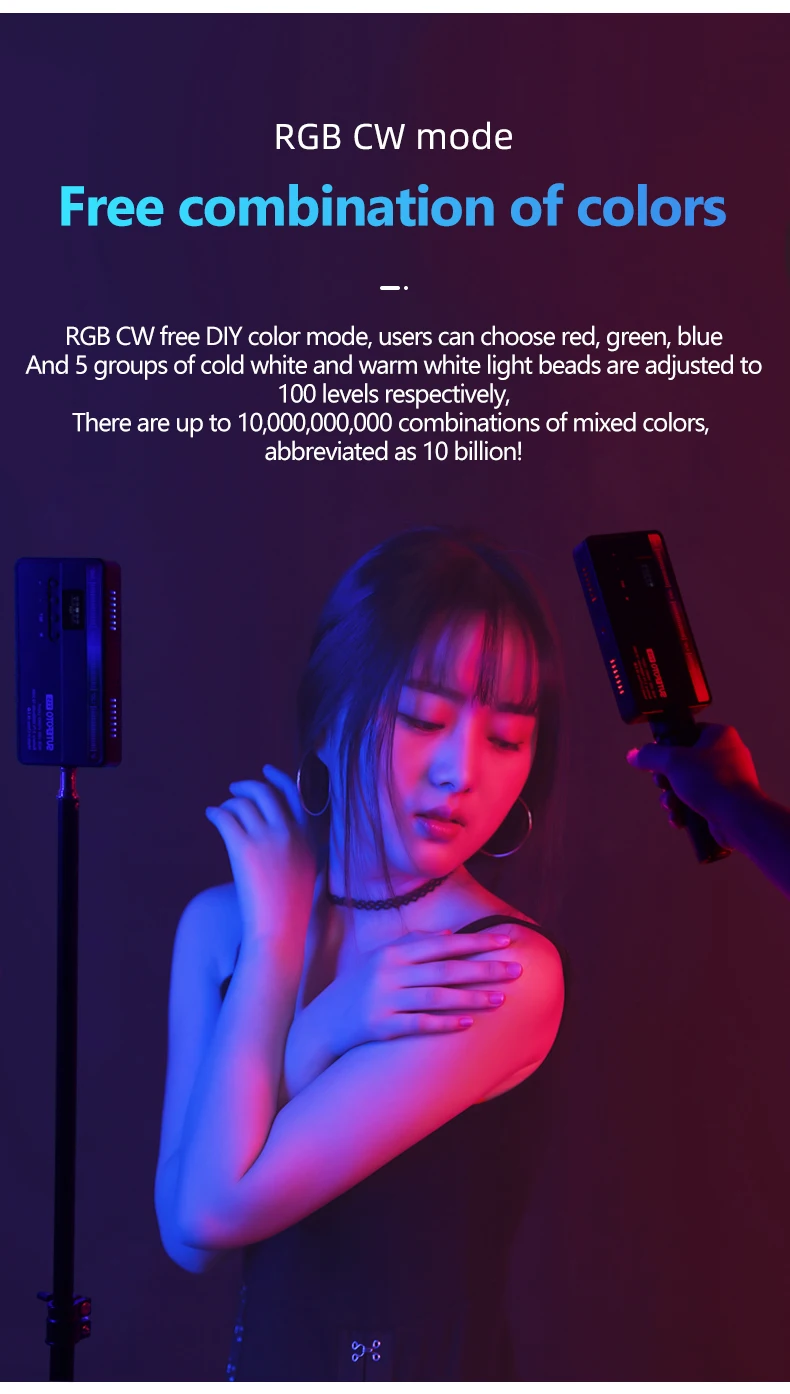 Sutefoto T15 Rgb App Full Color Light 2800k10000k 12w Portable