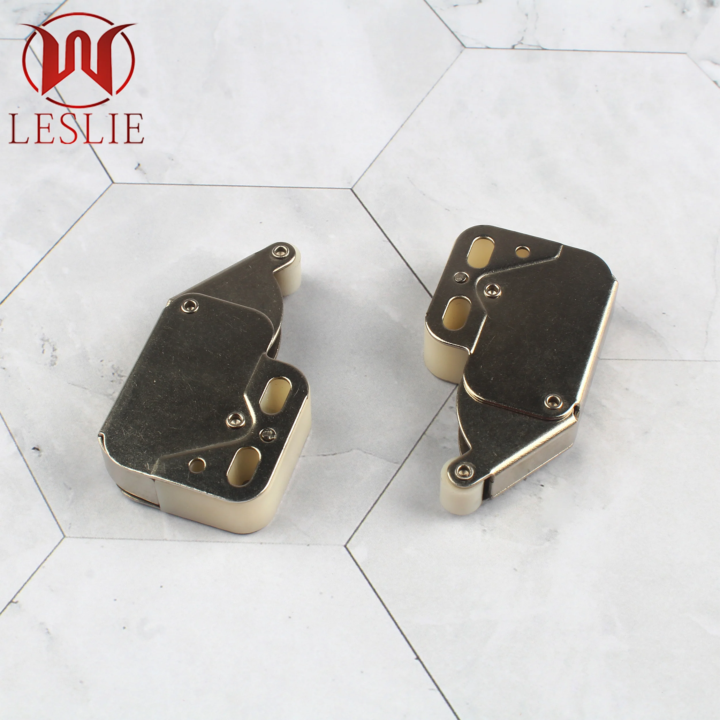 Cabinet Hardware Mini Door Latch Catch Spring Loaded Touch Open Door Catch Push Open Lock Latch Door Magnet Catcher