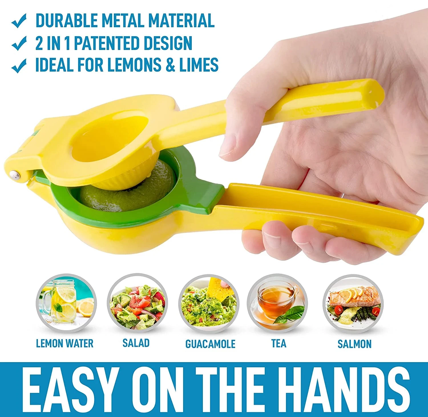 Manual Fresh Citrus Juicer Premium Quality Metal Lemon Lime Squeezer ...