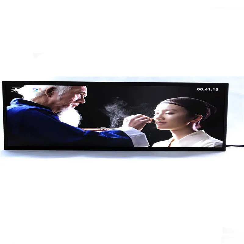 Uitgerekte balk LCD, 37 inch met touchscreen, reclamescherm voor supermarkten en winkelcentra, aanpasbaar formaat (8,8–47,1 inch), 1 jaar garantie