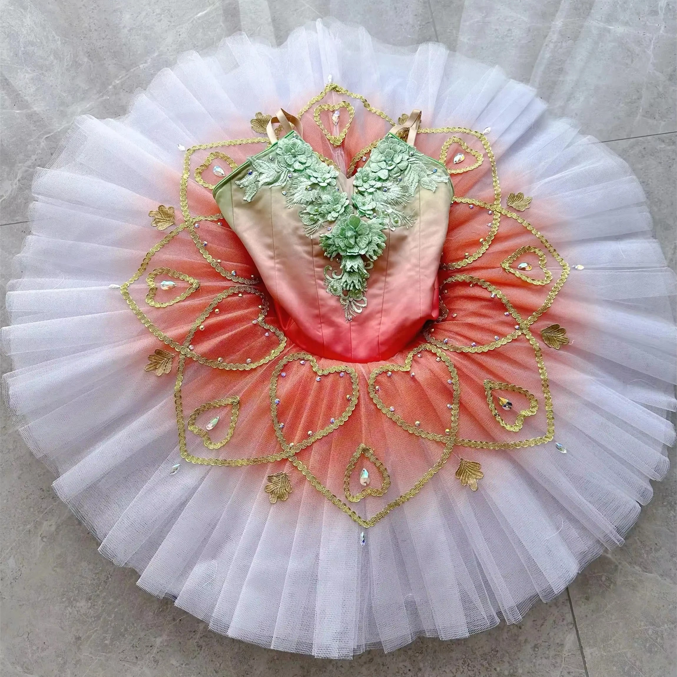 Ombre Pink Ballet Tutu Professional Dance Costume Women Custom Size Performance Competition Tutu Dress Stage Dance Wear Ombre Pink Ballet Tutu Professional Dance Costume Women Custom Size Performance Competition Tutu Dress Stage Dance Wear