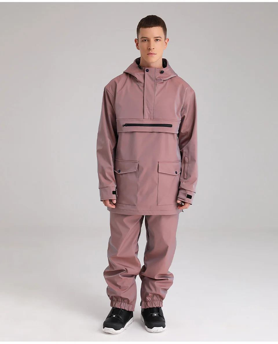 Reflective Ski Suit Men Women Winter Warm Windproof Waterproof ...