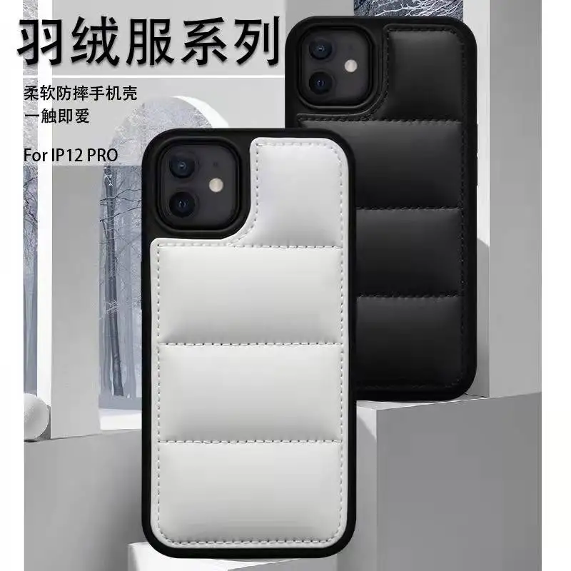 Black Puffy iPhone Case