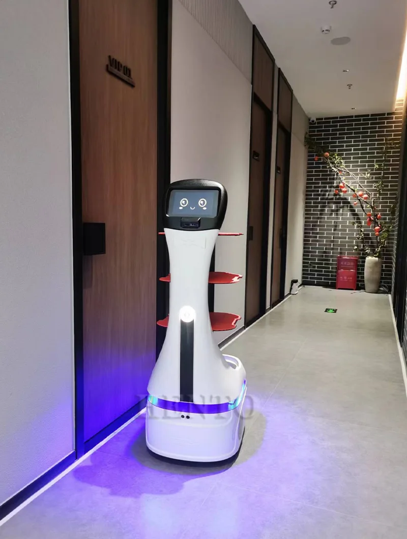 Service Robot Dish Delivery Restaurant Robot / Automated Delivery Robot / Smart Delivery Robot