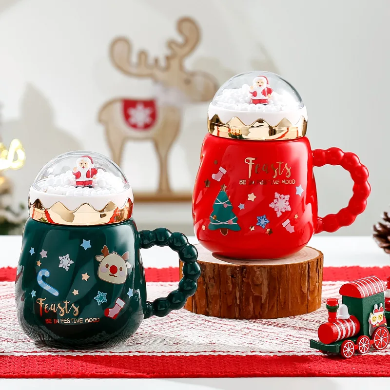 Christmas Gifts 2024 Ceramic Mug Christmas Tree Cup Tea Porcelain