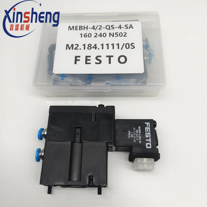 Festo M2.184.1111/05 MEBH-4/2-QS-4-SA Solenoid Valve – Replacement For Heidelberg SM102 CD102 SM74 Printers