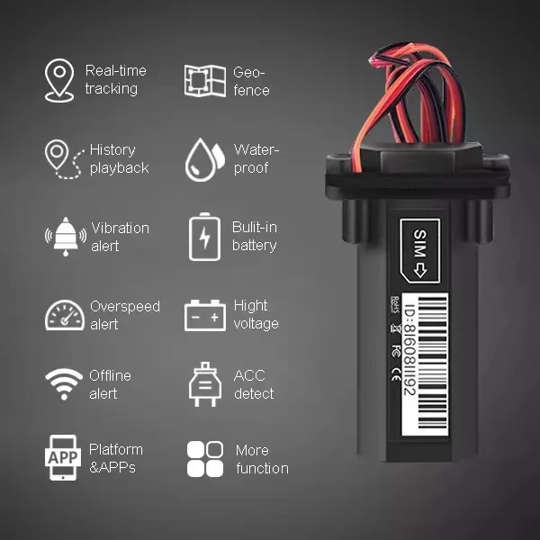 Motorcycle Gps Tracker Device GT23 System With Free App AIKA Gps Tracker 2G