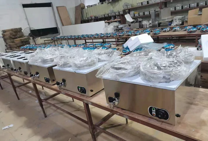 Commercial Electric Bain Marie 4 Round Pot Bain Marie With Lid