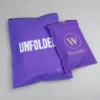 Translucence purple zipper bag