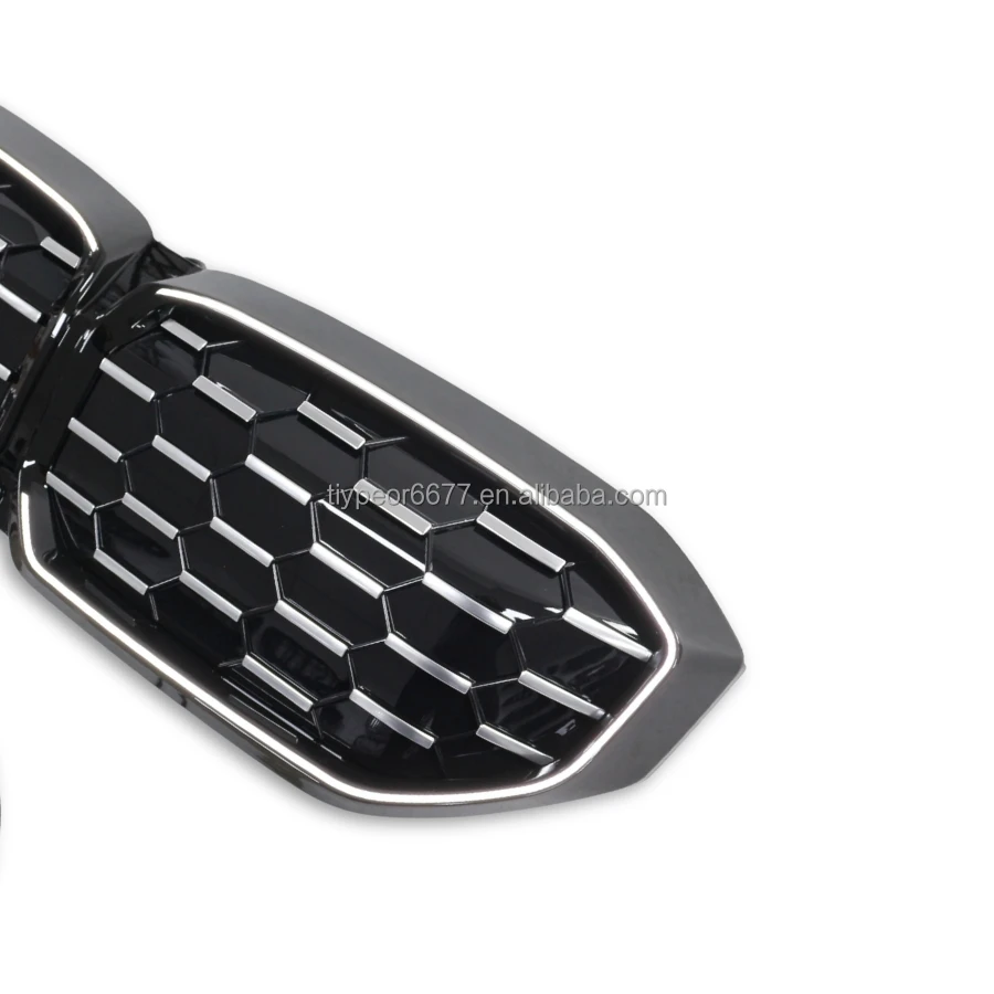 product tiypeor led grille for bmw i3 2023 2024 front mesh bumper grill replacement star look-4