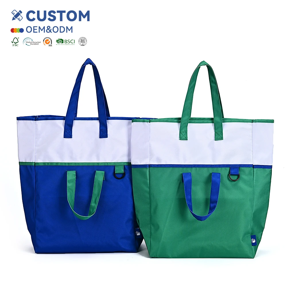 Hot Selling Customised Nylon Polyester Handle Backpack Bag Waterproof for Daily Use and Shopping