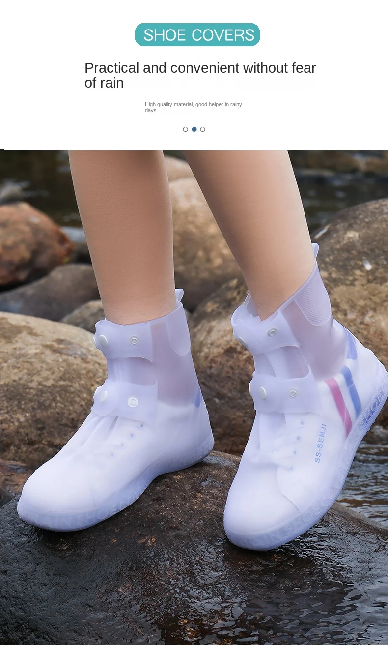 Outdoor Silicone Shoe Cover Thickened Wearresistant Oil Water