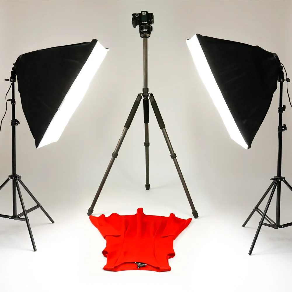 2pcs 50x70CM Photography Softbox Lighting Kits Professional Continuous Light System Equipment For Photo Studio
