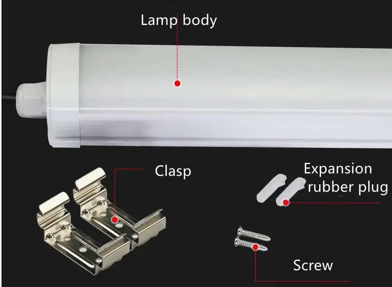 Лучшая цена, водонепроницаемая светодиодная трубка, сменная светодиодная линейная лампа, прочная трехслойная лампа