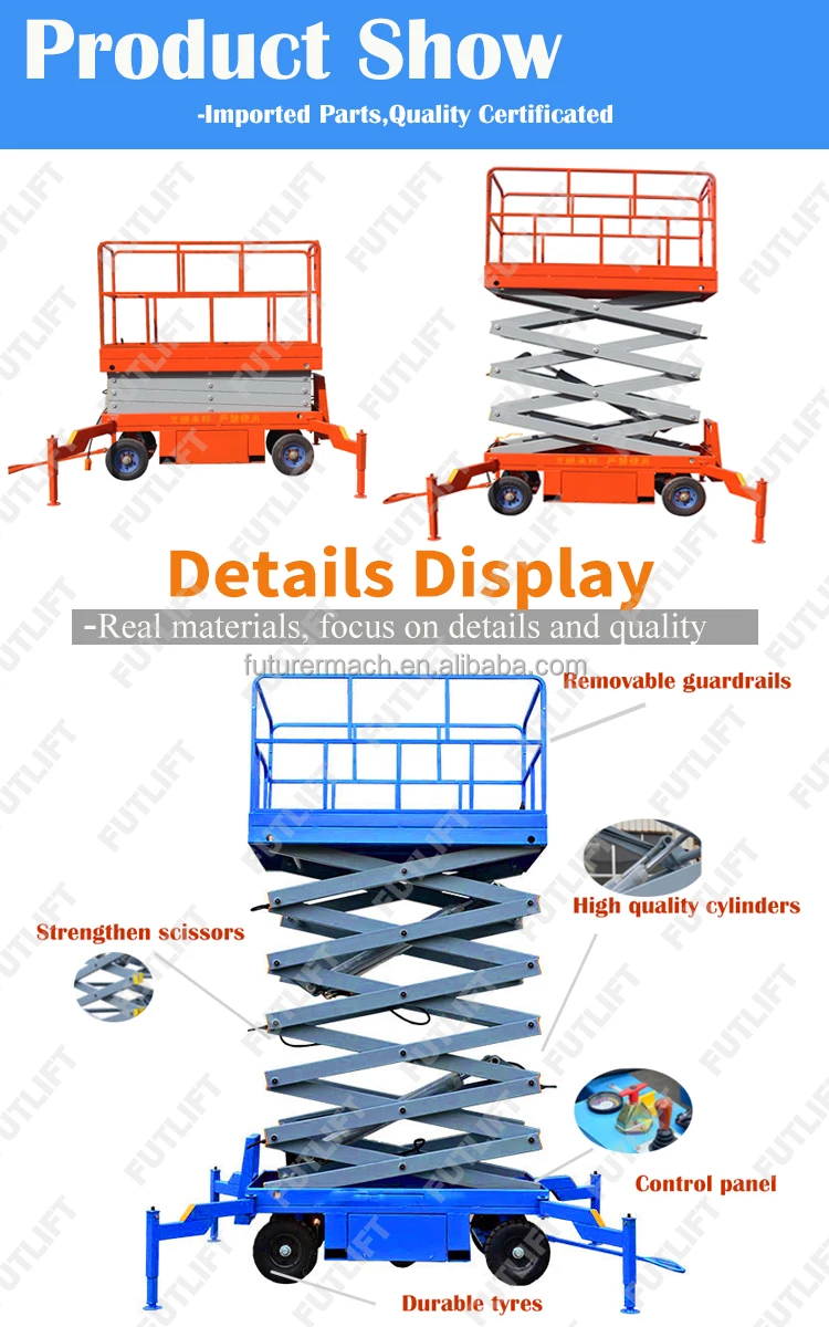 Portable Electric Mini Scissor Lift Hydraulic Lifts - Buy Electric ...