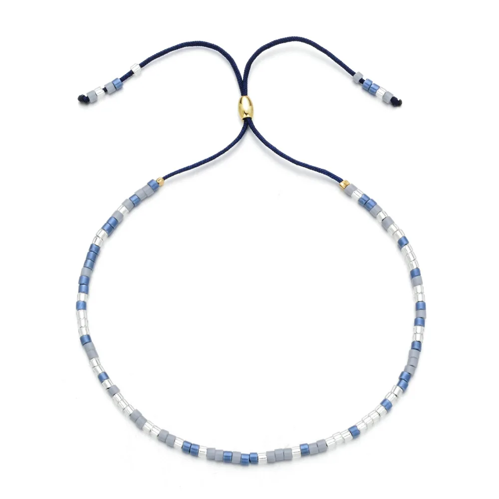 Japanese Cheap Cute Design Small Size Seed Beads Miyuki Handmade Macrame Adjustable Boho Bracelet Women