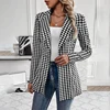 Giacca blazer nera pied de poule