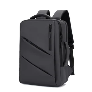 OMASKA Custom Waterproof Oxford Men School Bag with USB Fashionable 17 Inch Business Laptop Backpack