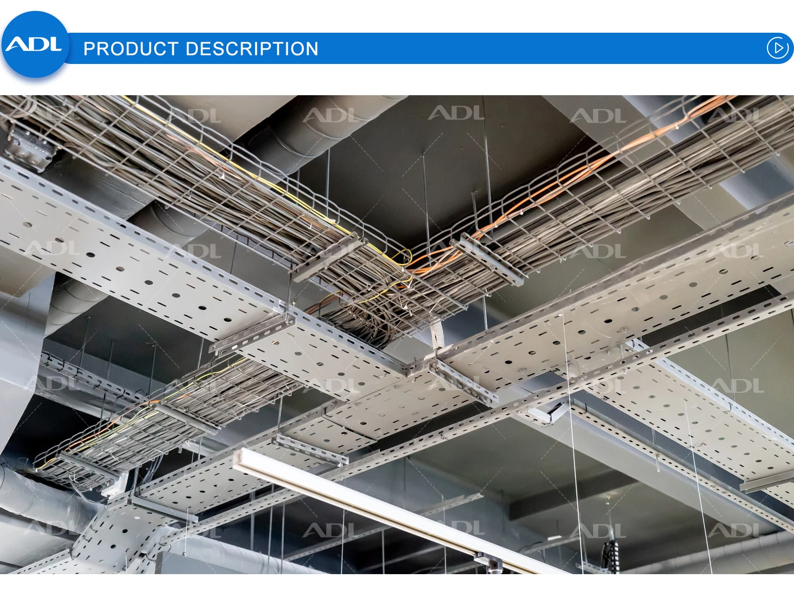 Adl Perforated Aluminum And Stainless Steel Cable Tray Buy Cable Tray