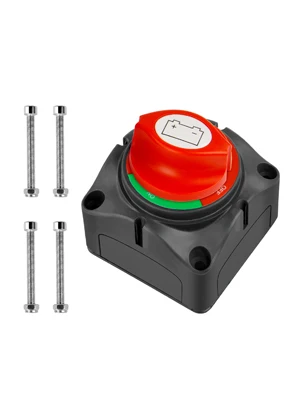 12V-48V On Off Master Disconnect Switch Waterproof for Marine Boat Car RV ATV UTV AUTO with 4 Mounting Bolts Kohree Battery Isolator Switch 