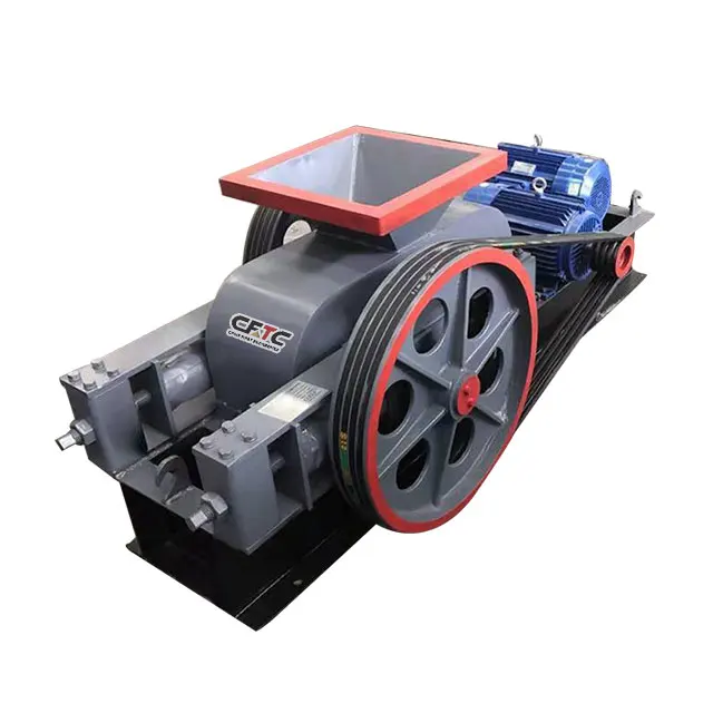 Mini Double Roller Crusher 5-10t/h with AC Motor Bearing & Gearbox for Ore Mining/Construction