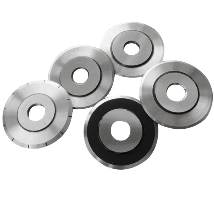 Round Cutter Blade Paper Slitting Cutter Round Carbide Roll Cutting Circular Knives for Disc Paper Blade