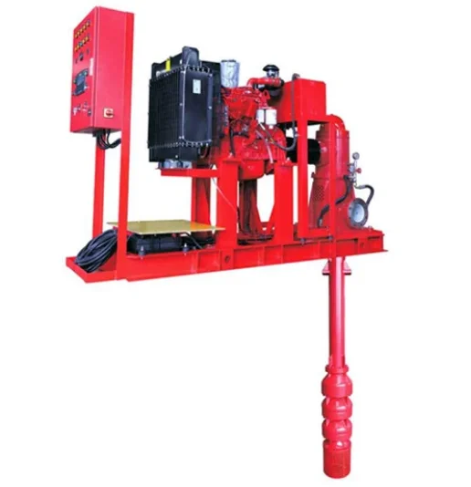 LJC diesel Engine Driven High Pressure Head Type Submersible Deep Well Water Pump Vertical Turbine Pump