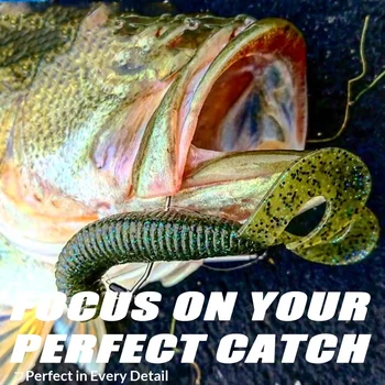 Peanut-Shape Double-Tail Artificial Soft Bait 10cm Fishy Salty Scent Sea Fishing Lure for Bass Mandarin Fish Snakehead 2 Pieces – Soft Lure – view 4
