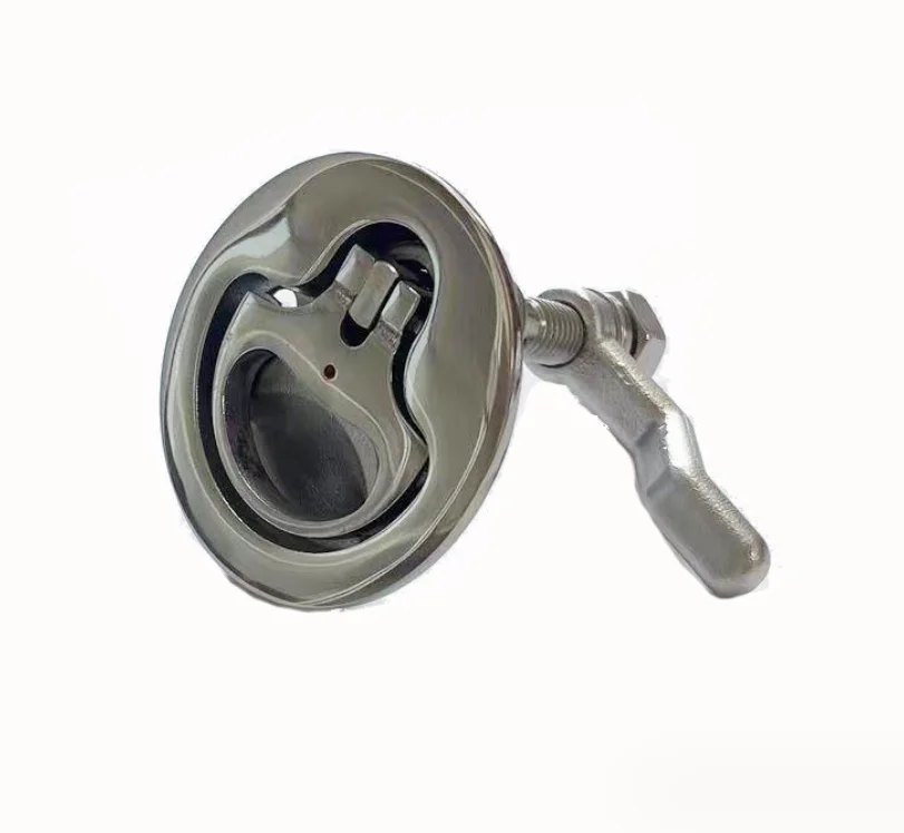 mizugiwaステンレススチールLarge FlushハッチングラッチTurningロックリフトハンドルHeavy Duty Marine Grade MIZUGIWA Stainless Steel Large Flush Hatch