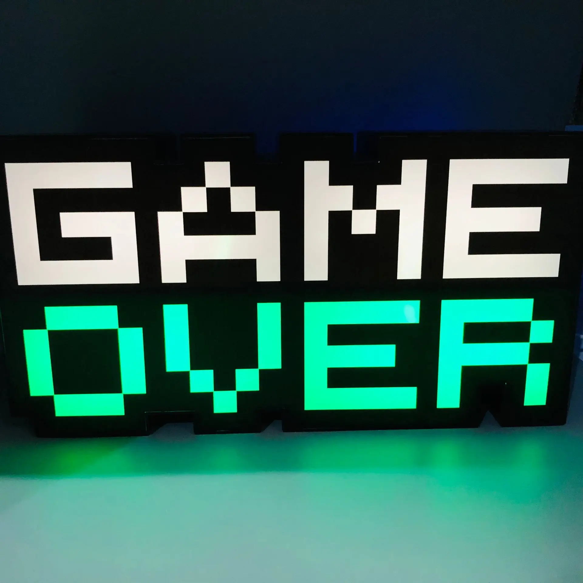 Game Over Light Game Icon Lights Game Room Lamp Acrylic Atmosphere
