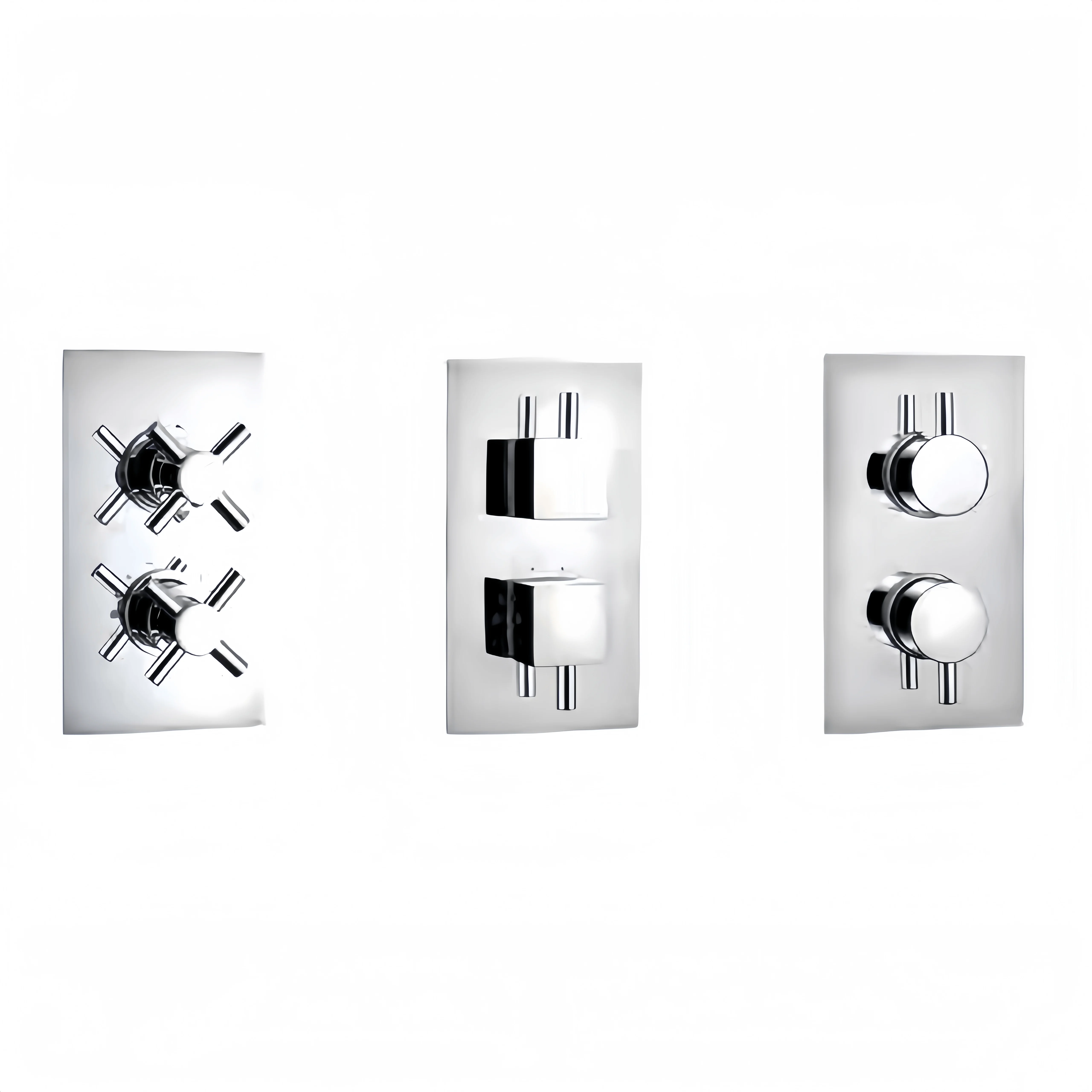 Double Handles Thermostatic Shower Valve