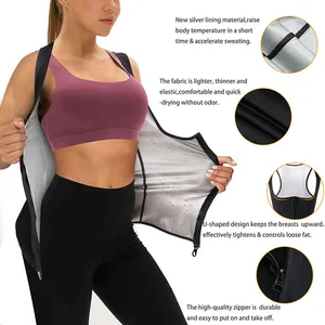 BOJIN Hot Selling Women's Workout Sweat Vests 5 Times Crazily Hot Sauna Suit for Weight Loss Ladies Slimming Waist Cincher
