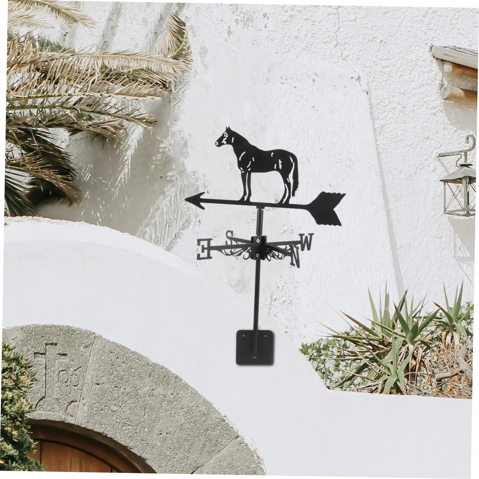 Metal Weathervane Garden Weather Vane Outdoor Roof Garden Mount Yard