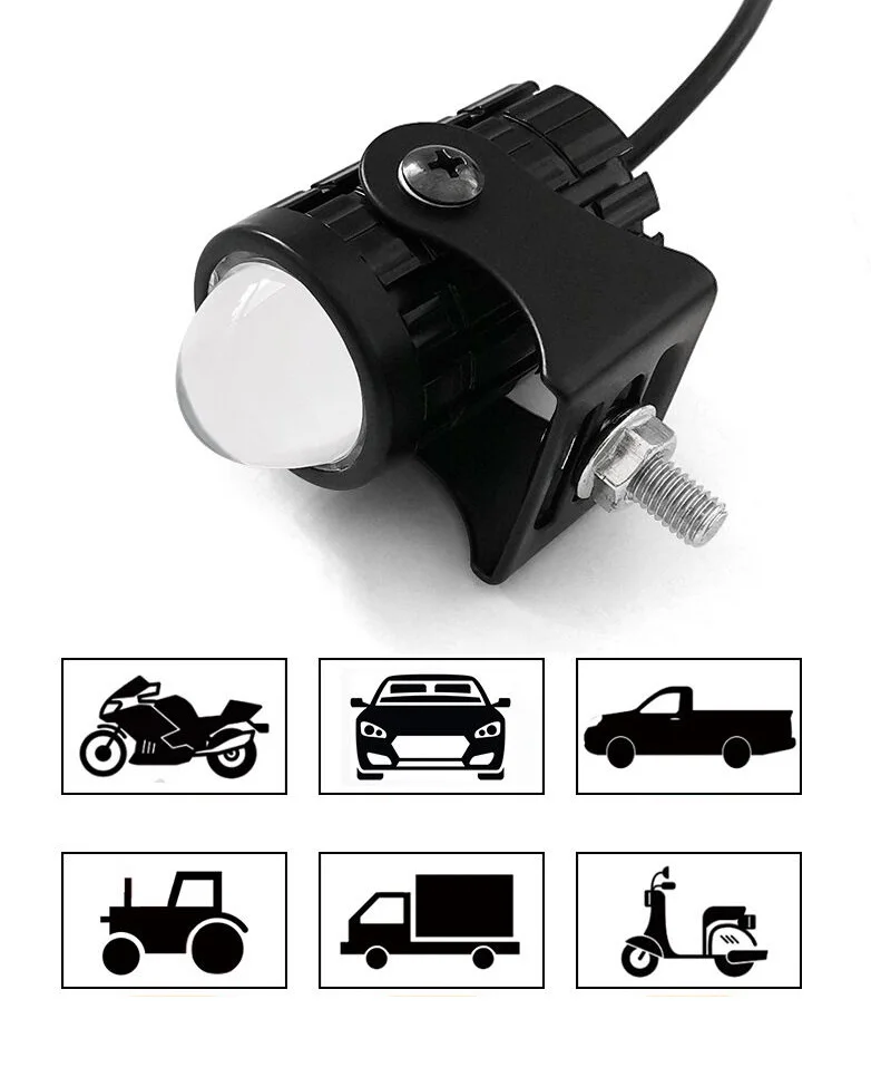 Мотоцикл Светодиодный прожектор фара светодиодная двухцветная маленький стальной пистолет дальнего и ближнего один водонепроницаемый супер яркий