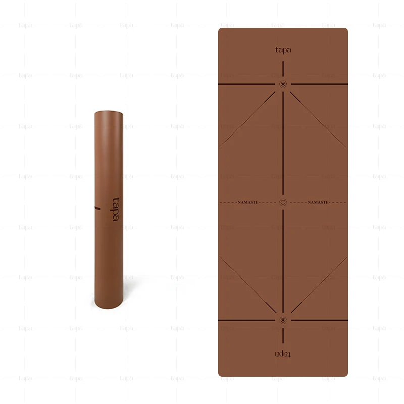 High Quality Natural Rubber Yoga Mat With Body Lines Eco Friendly