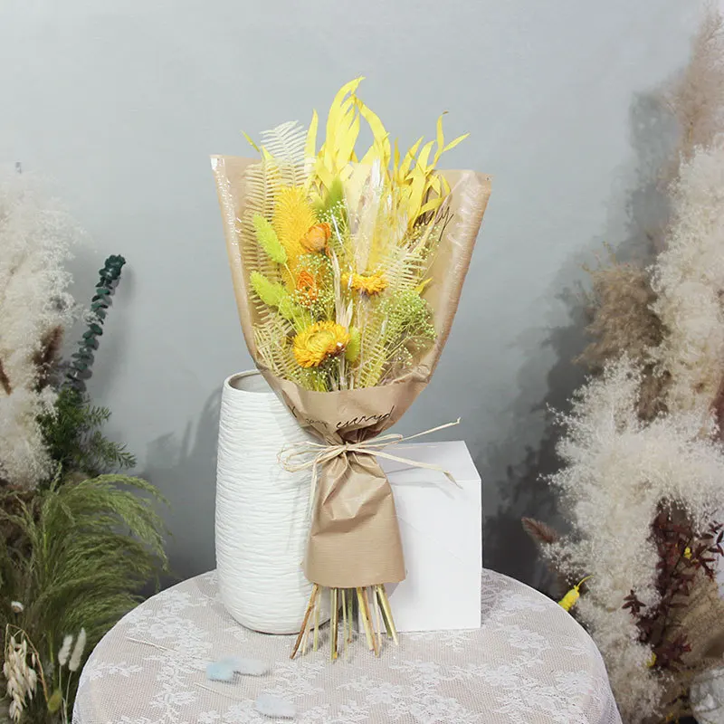 Wholesale Price Dried Flowers Bouquet Dry Flower Valentine Decoration Dried Flower Bouquet Buy