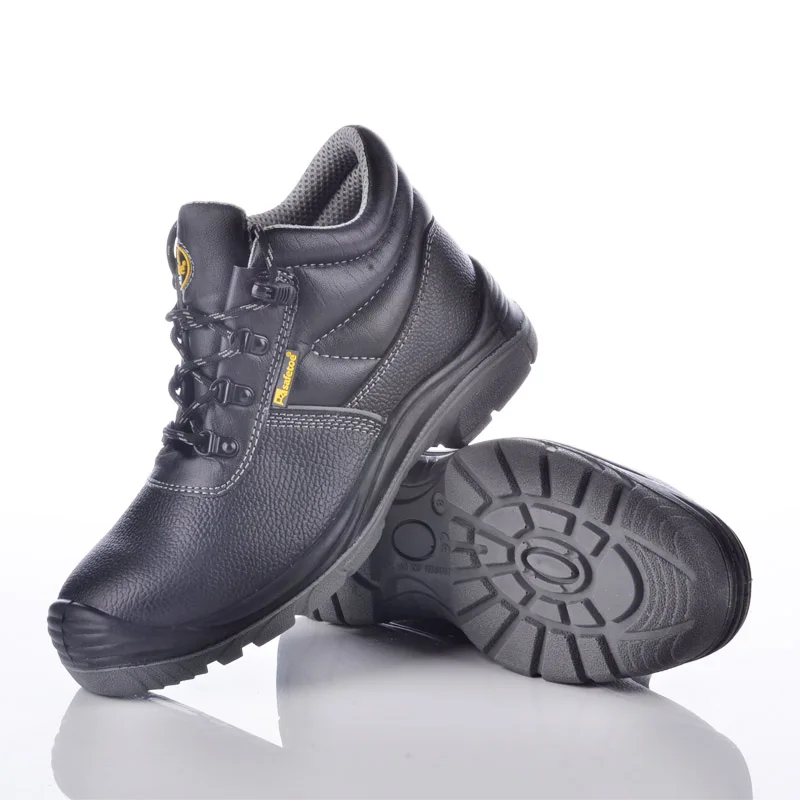 Leather Upper Unisex Steel Toe Safety Shoes Men Work With Ce S3 S1p ...