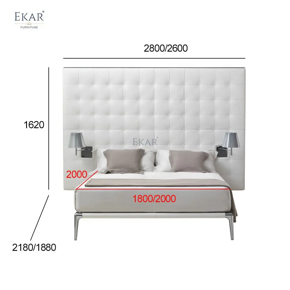 product wall mounted aluminum bed frame with polished legs  modular and easy to assemble bed-68