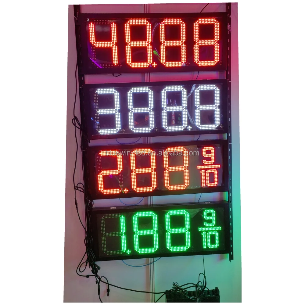 Led Commercial Advertising Display Screen Gas Station Sign Pole for Sale