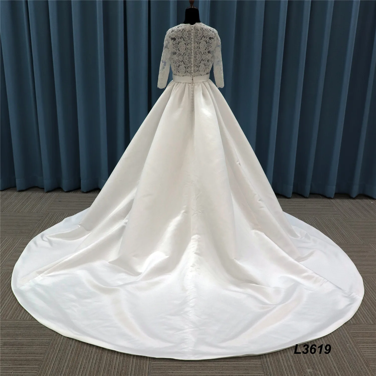 Plain Soft Satin Sleeveless a Line Bridal Dress 2021