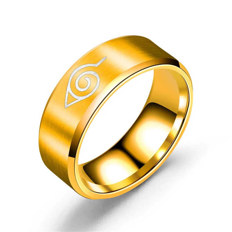 
 Japanese Anime Stainless Steel Phone Holder Sharingan Bracelet Rings Cosplay Akatsuki Couple Brunei Juhu Naruto Ring  
